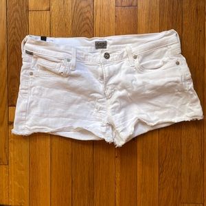 Citizens of Humanity white Jean shorts
